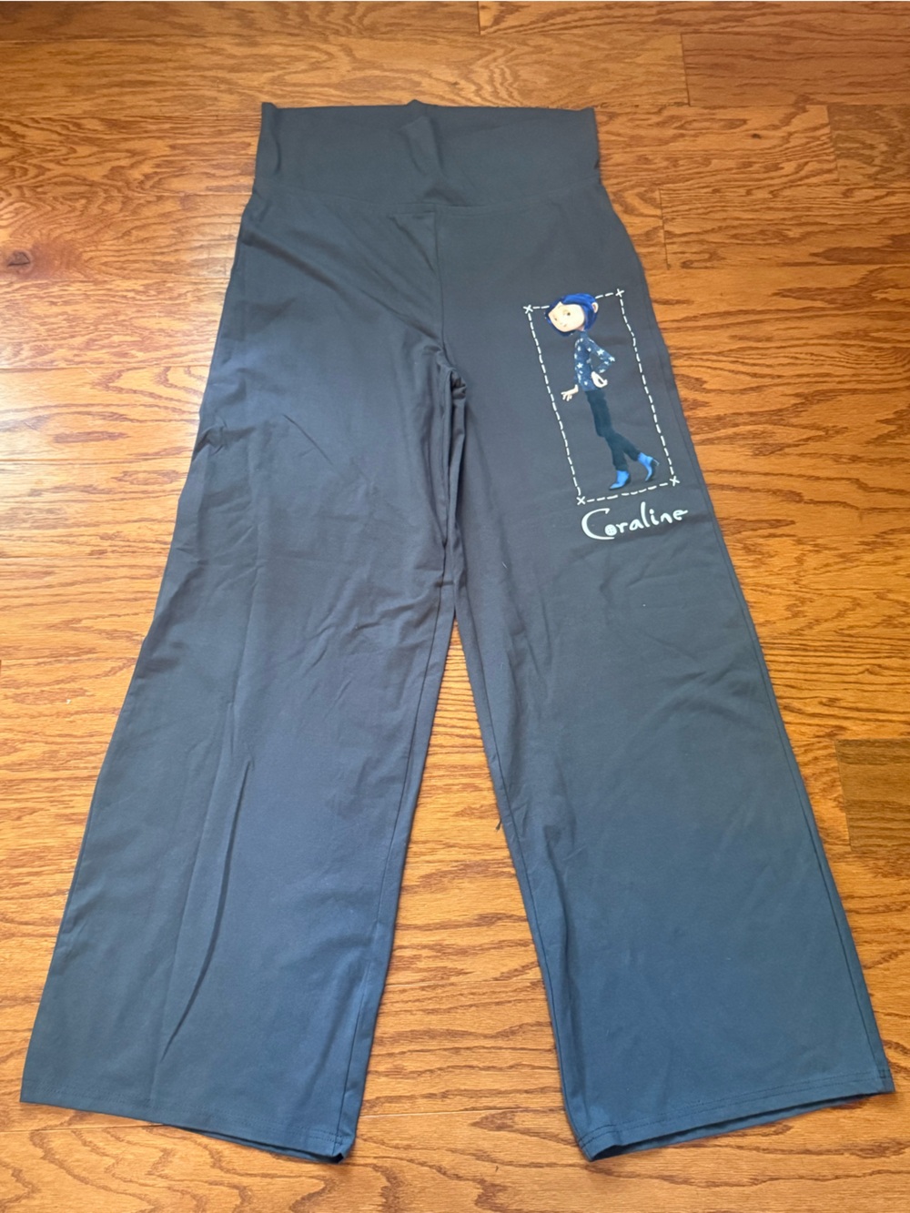 Coraline Grey Sweatpants Foldable Top Women's Sz XL EUC